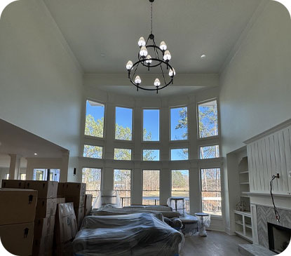 huge window with beautiful view